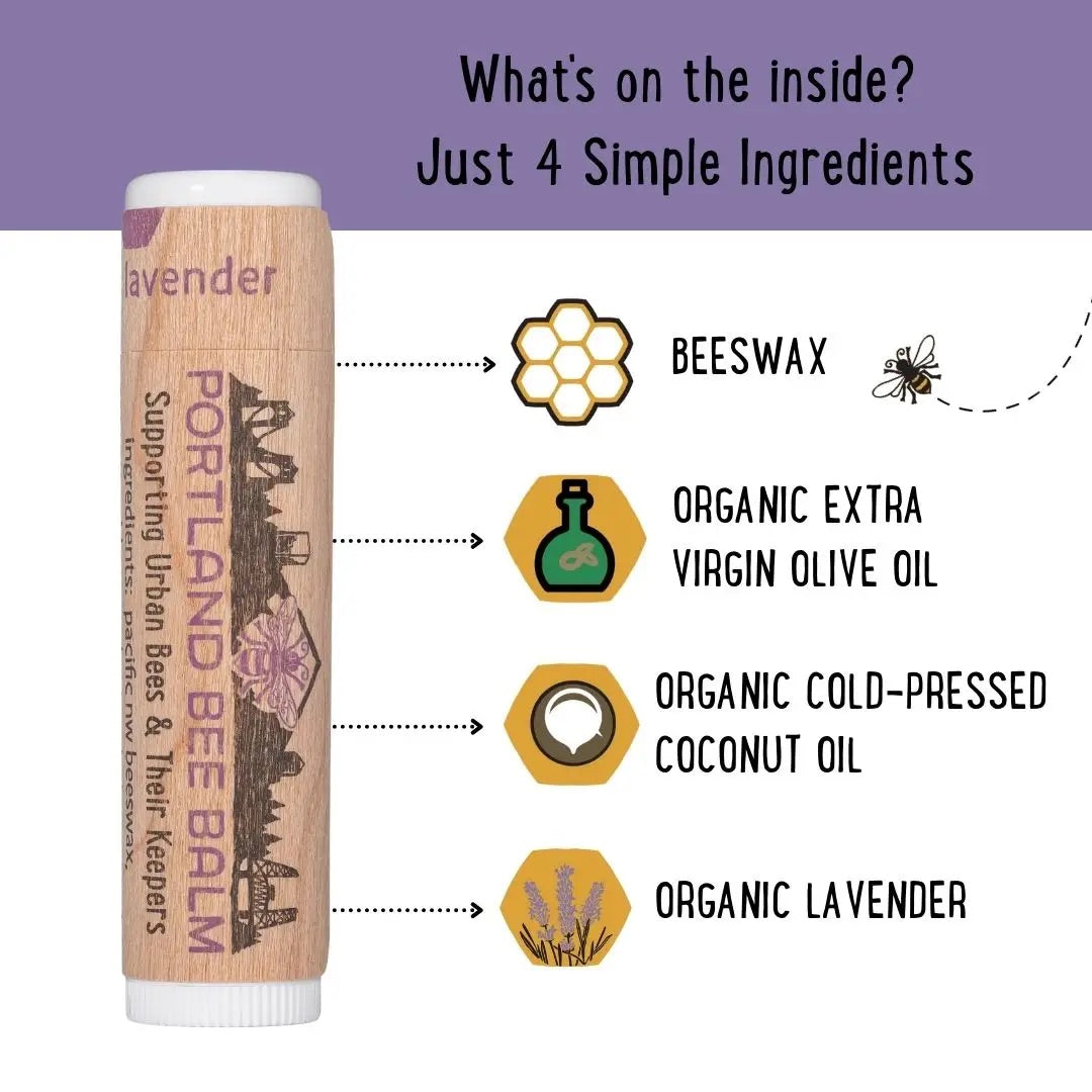 Oregon Lavender Beeswax Lip Balm - Organic