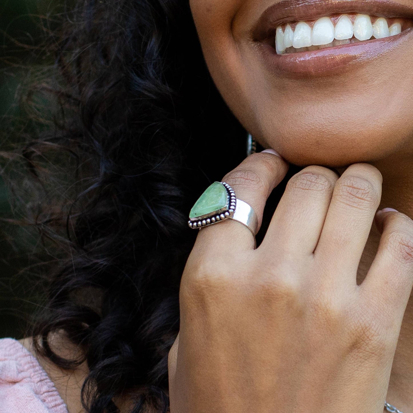 Kashi Semiprecious Stone Large Rings