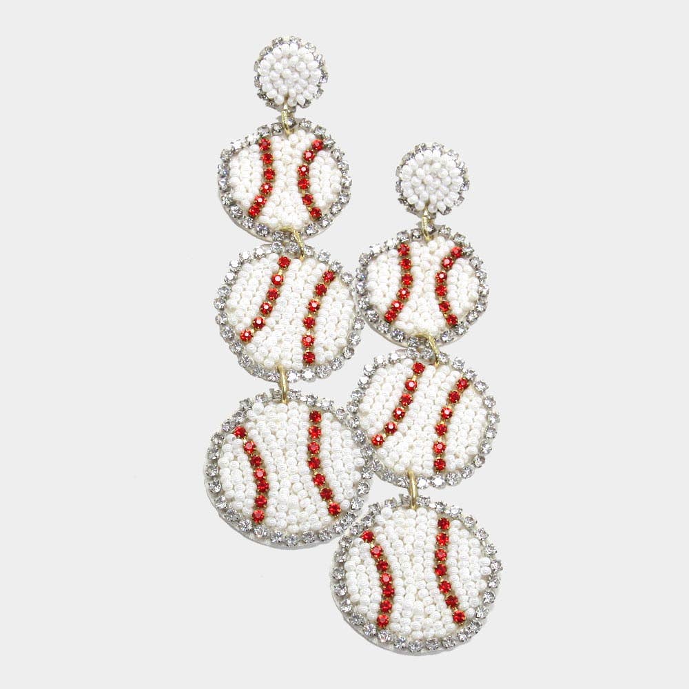 Baseball Earrings