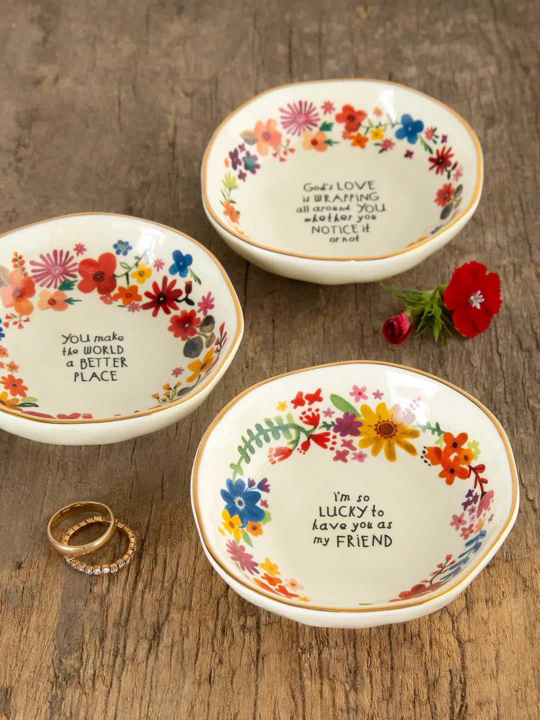 Natural Life Perfect Little Trinket Bowl-Lucky Friend