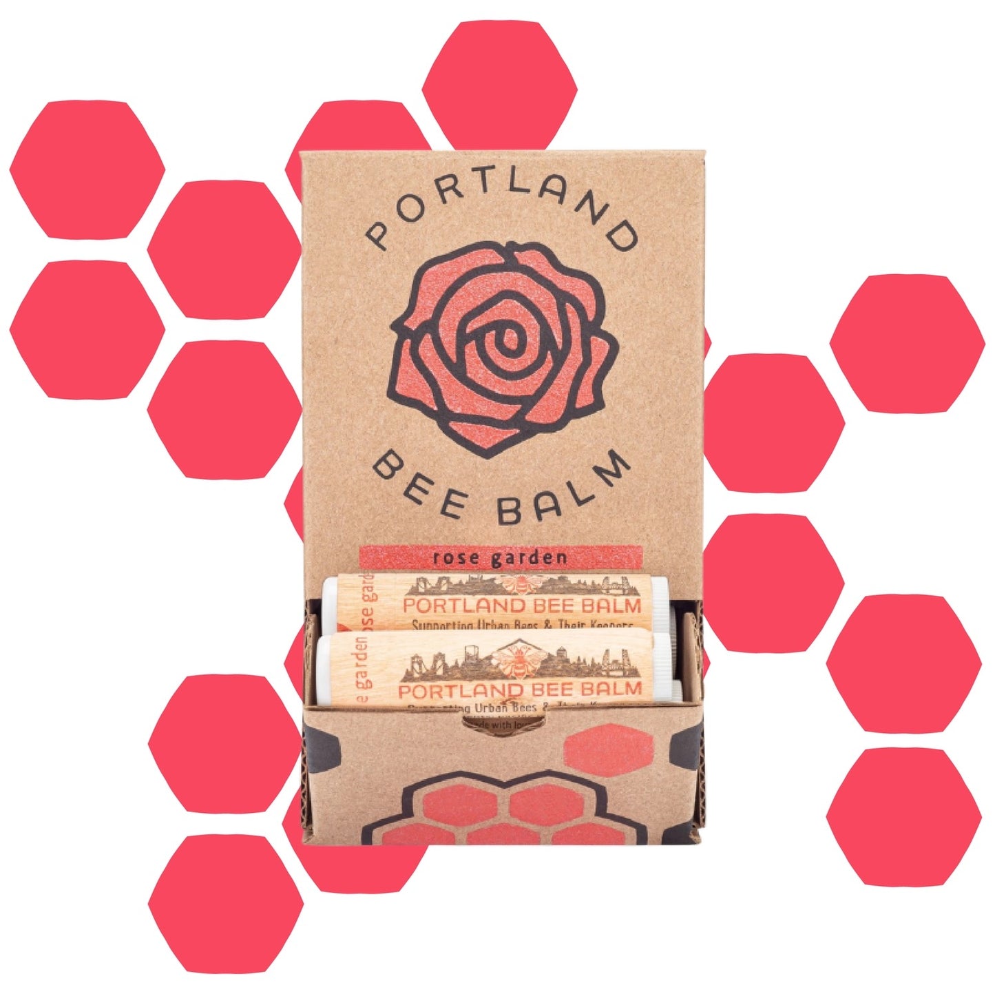 Rose Garden Beeswax Lip Balm - Organic