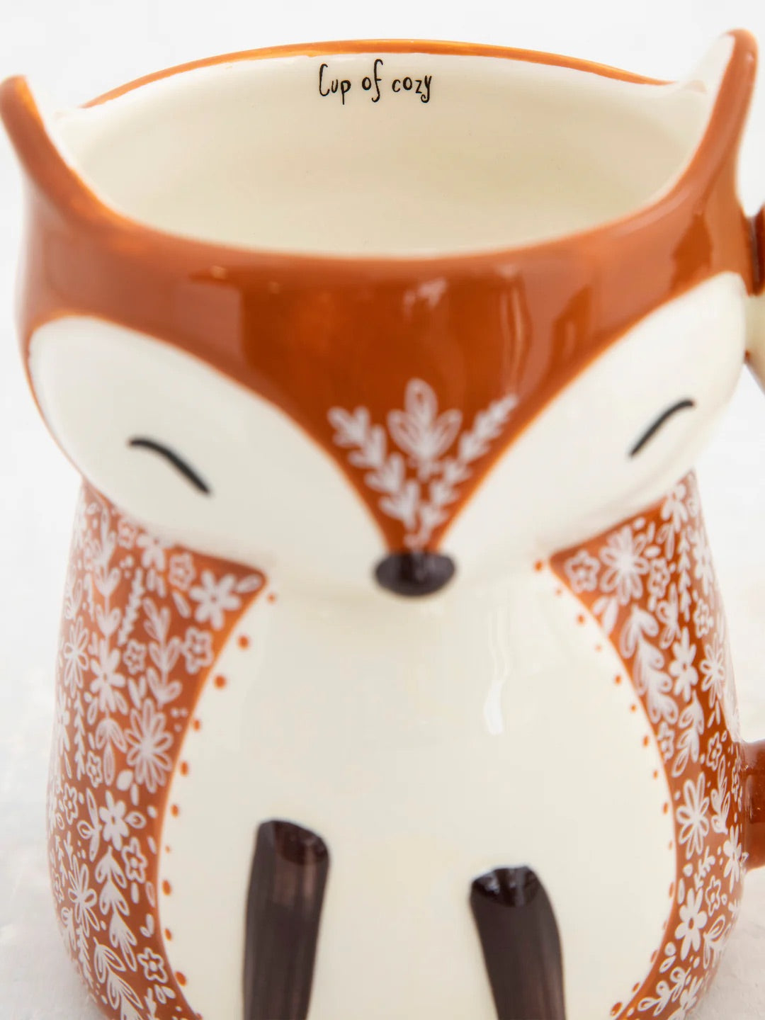 Natural Life Folk Art Coffee Mug-Francis The Fox