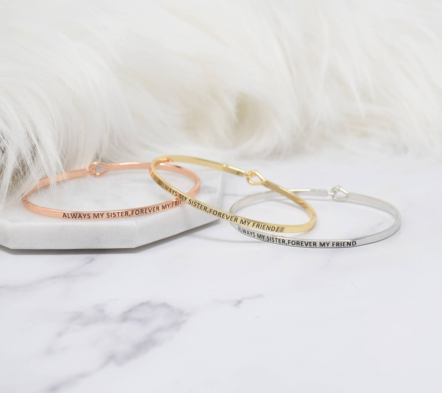 ALWAYS MY SISTER FOREVER MY FRIEND BRACELET