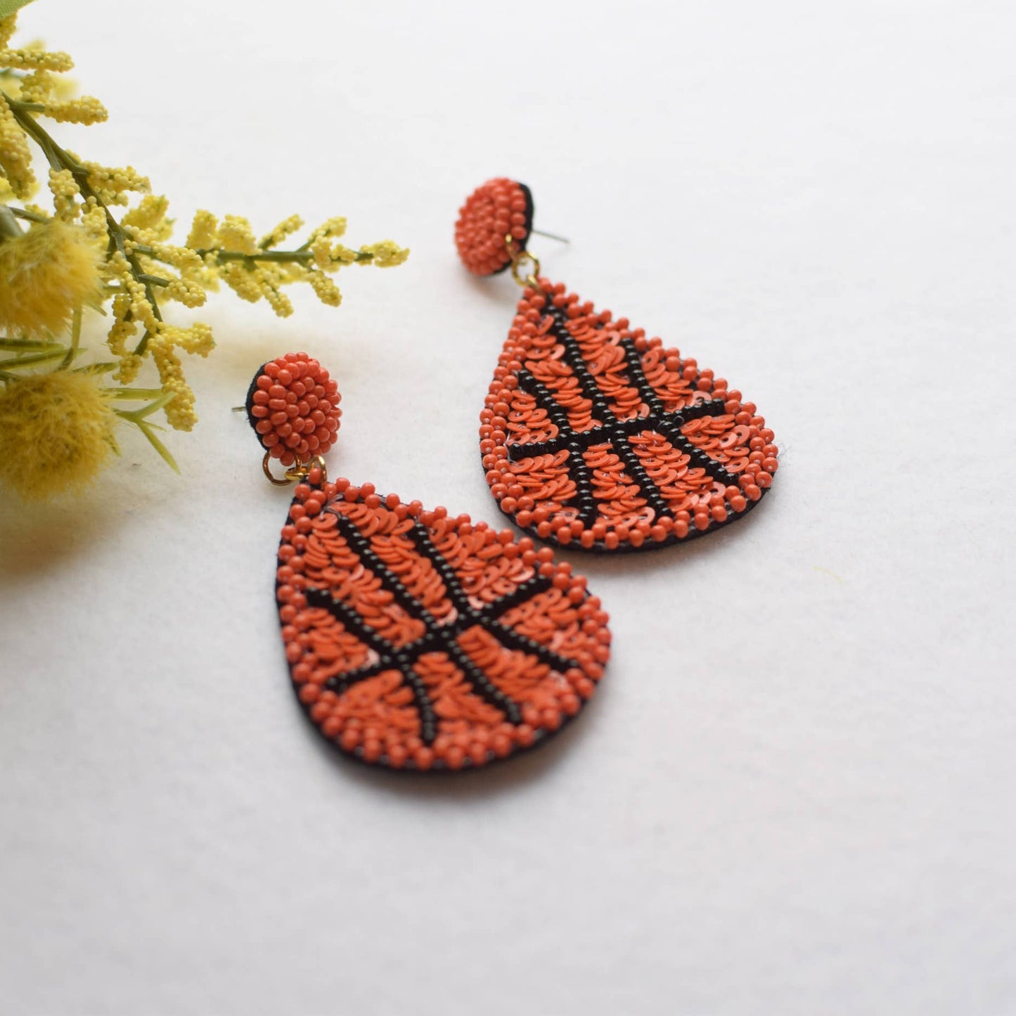Bead Earring | Basketball