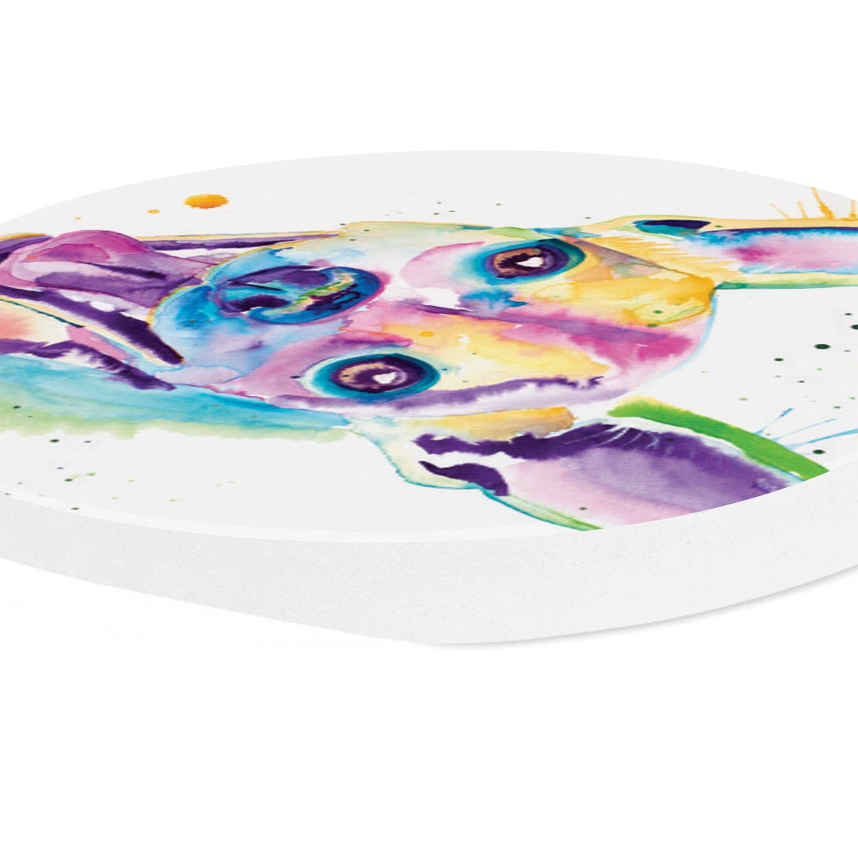 Ceramic Chihuahua Car Coaster