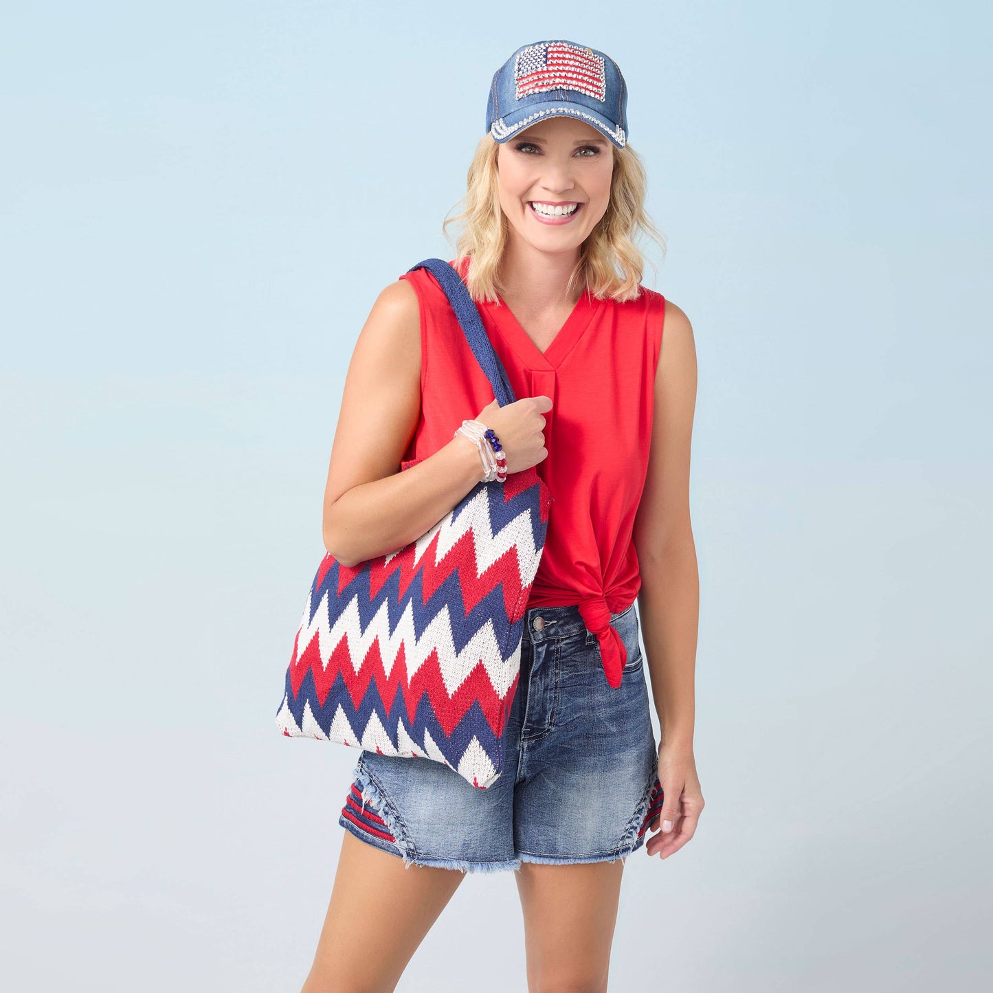 Chevron Shopper Tote