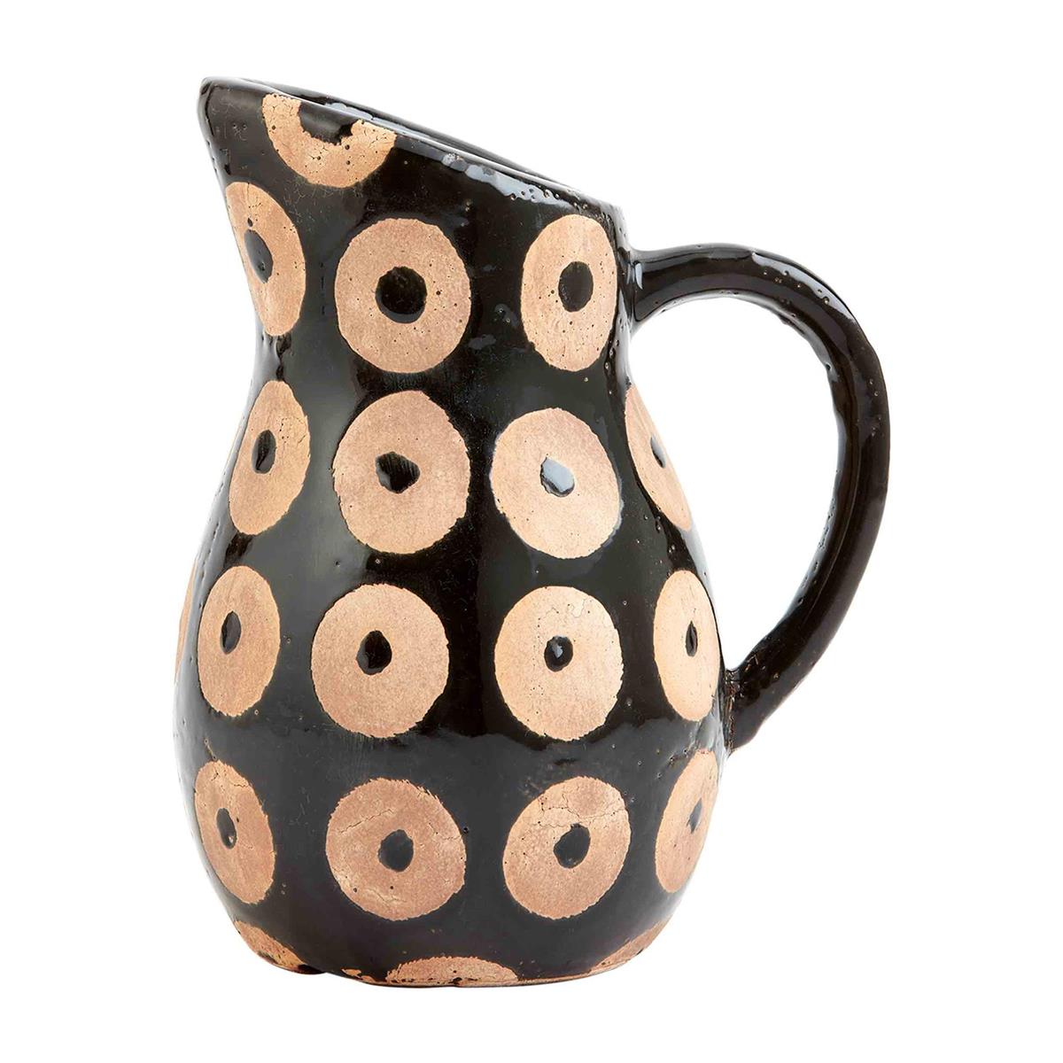 Mud Pie Black Dot Pitcher