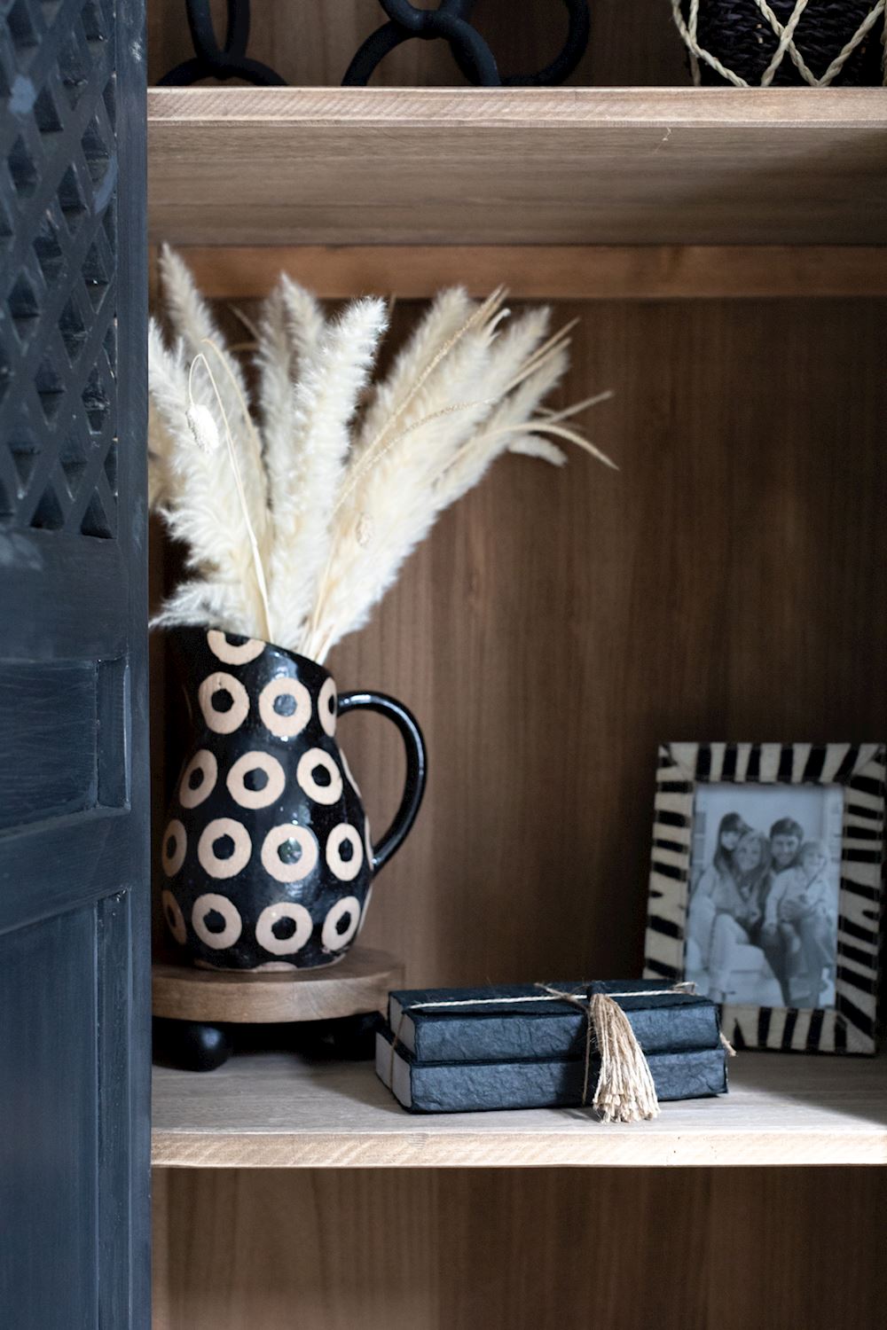 Mud Pie Black Dot Pitcher