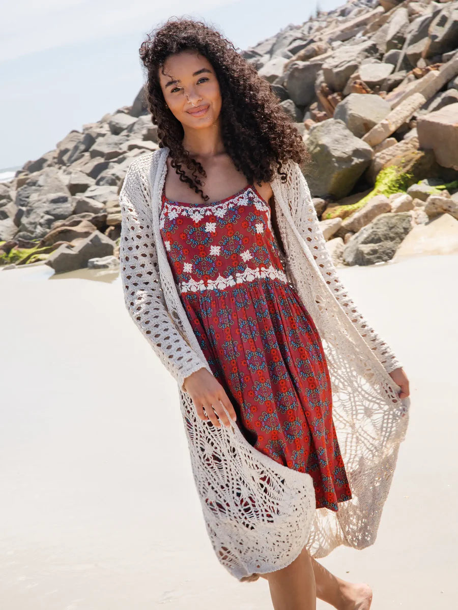 Natural Life Abigail Duster - Cream