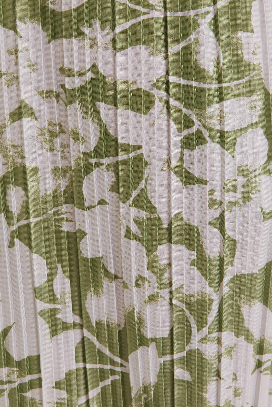 PALAZZO PLEATED FLORAL PRINT PANTS