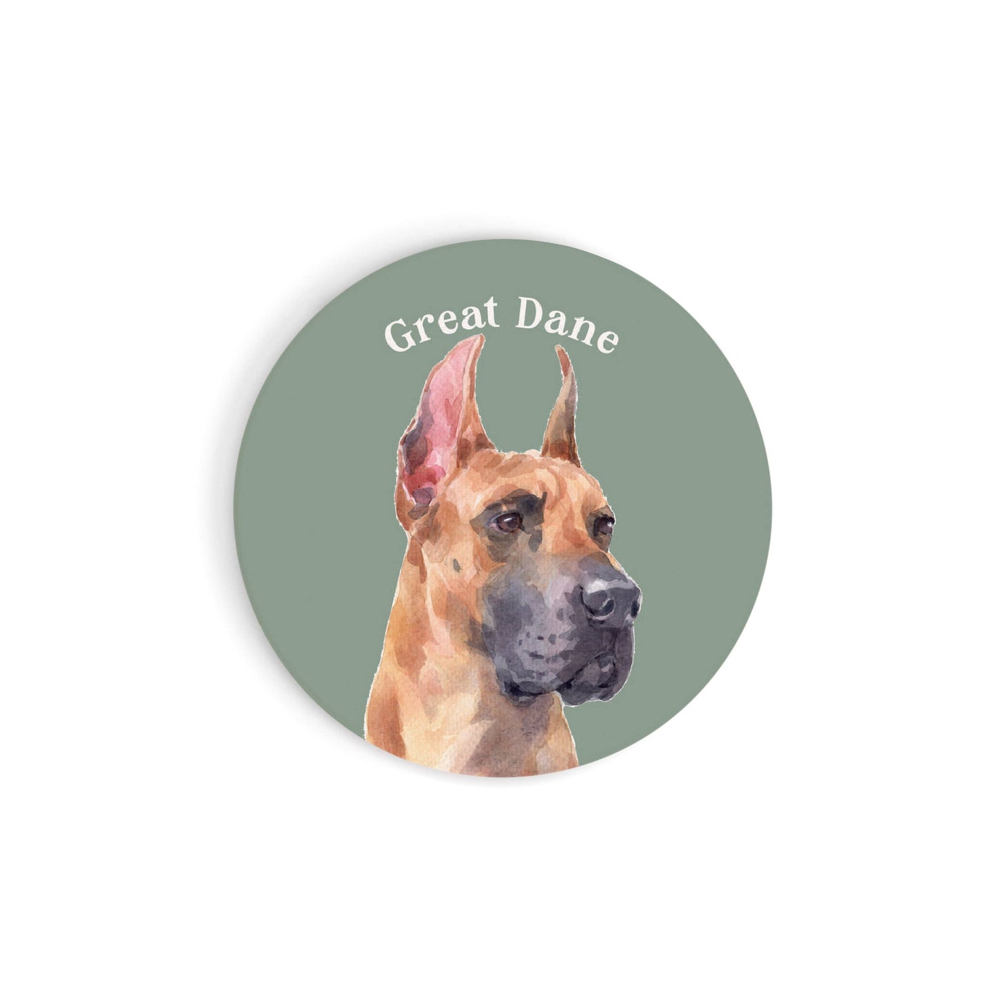 Ceramic Great Dane Car Coaster