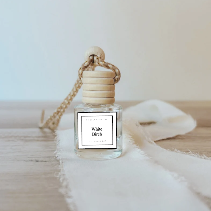 White Birch Hanging Car Freshener Diffuser