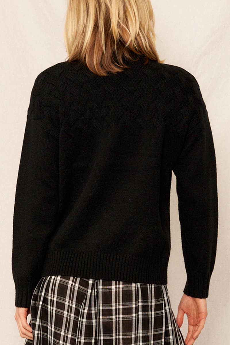 Long Sleeve Mock Neck Sweater