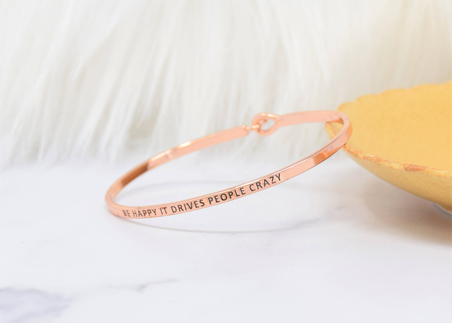 BE HAPPY IT DRIVES PEOPLE CRAZY BRACELET