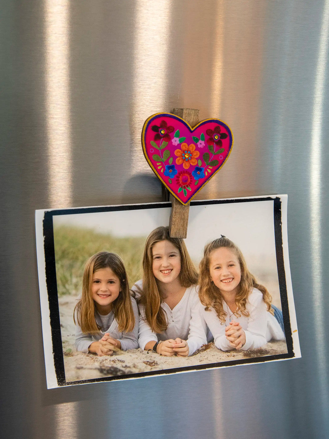 Natural Life Magnet Bag Clips-Heart, Set of 2