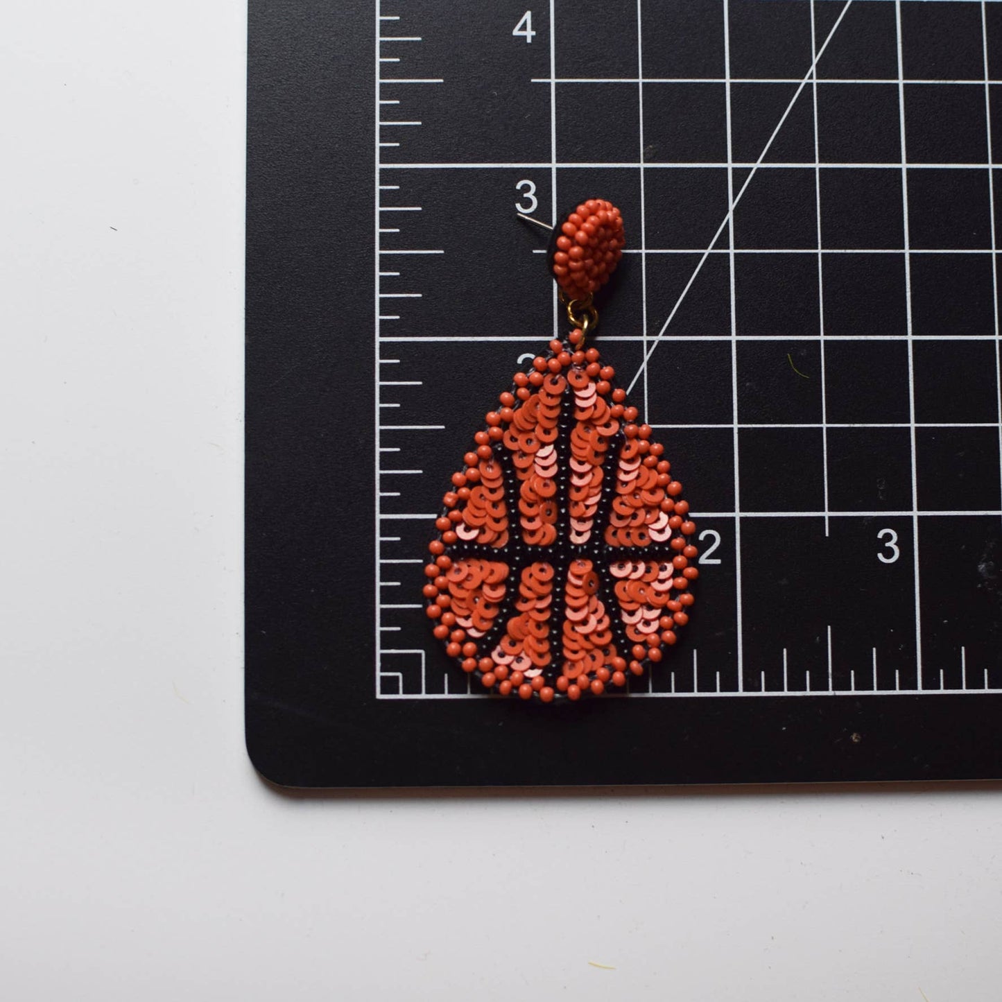 Bead Earring | Basketball