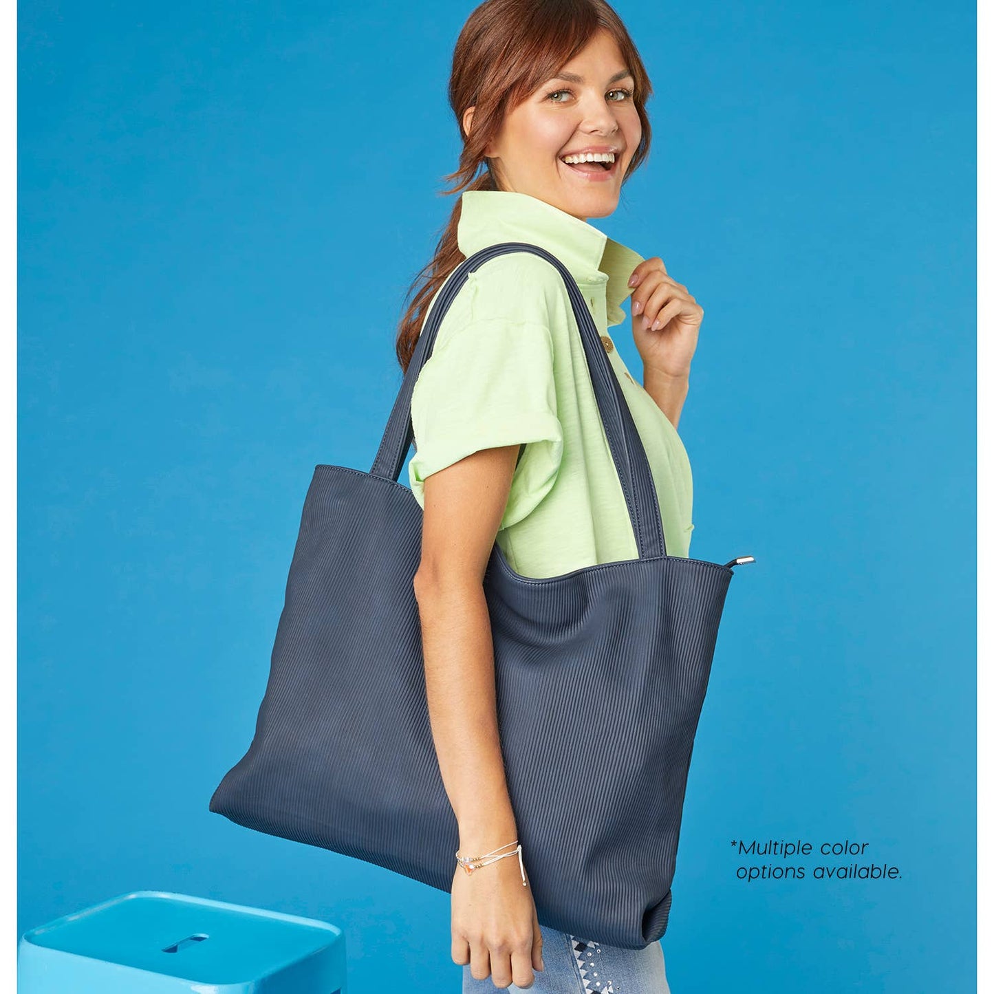 Molly Ribbed Tote
