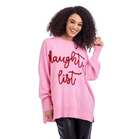 Mud Pie Naughty List Holiday Sparkle Sweaters