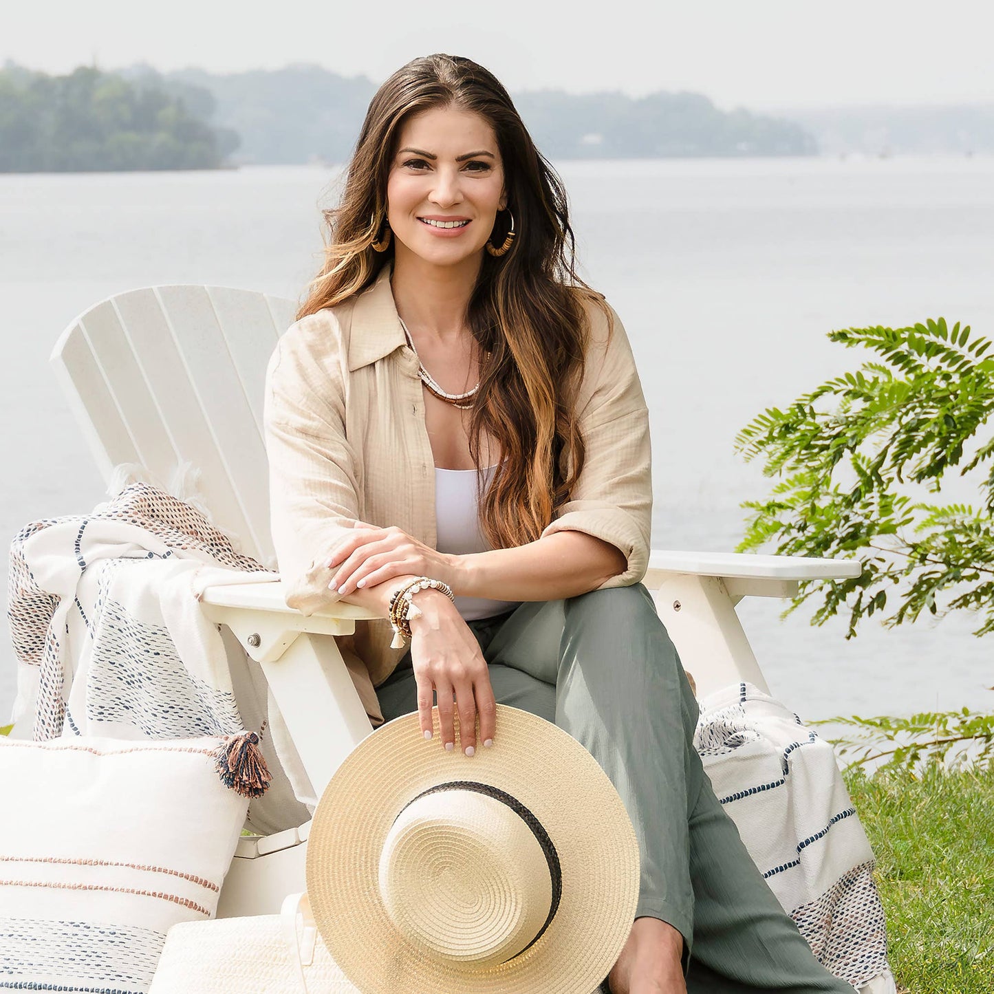 Aaliyah Gauze Long Sleeve Button Up Top