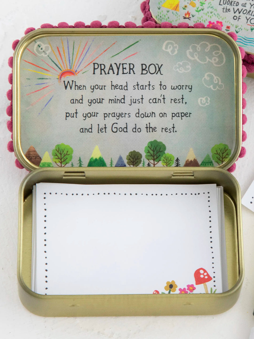 Natural Life Tin Prayer Box-God Created You