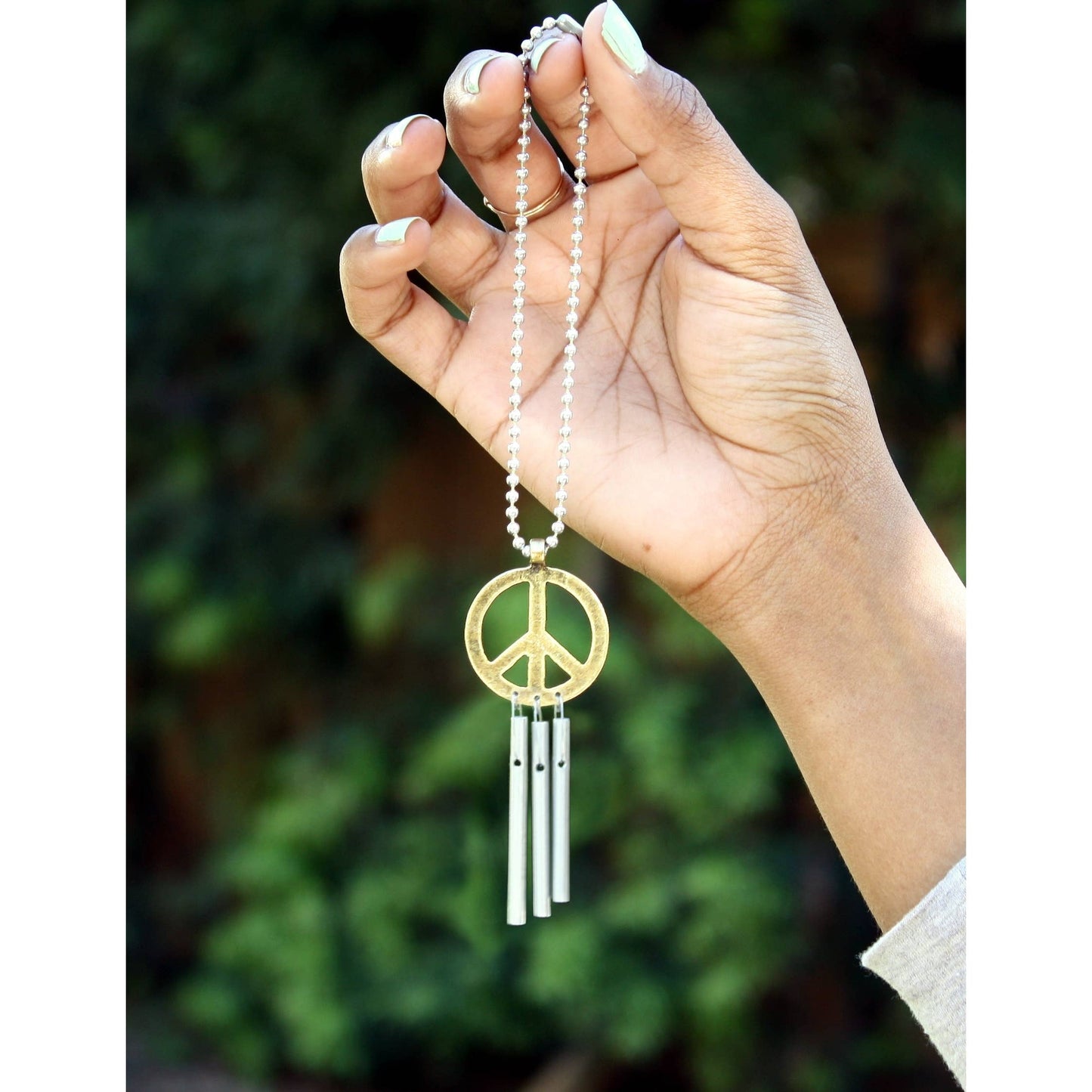 Jacob's Musical Car Charm Chime, Peace Sign