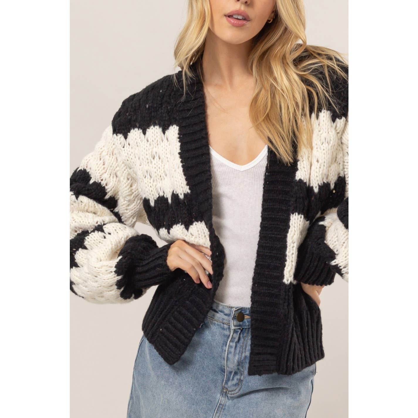 Open-Front Cardigan