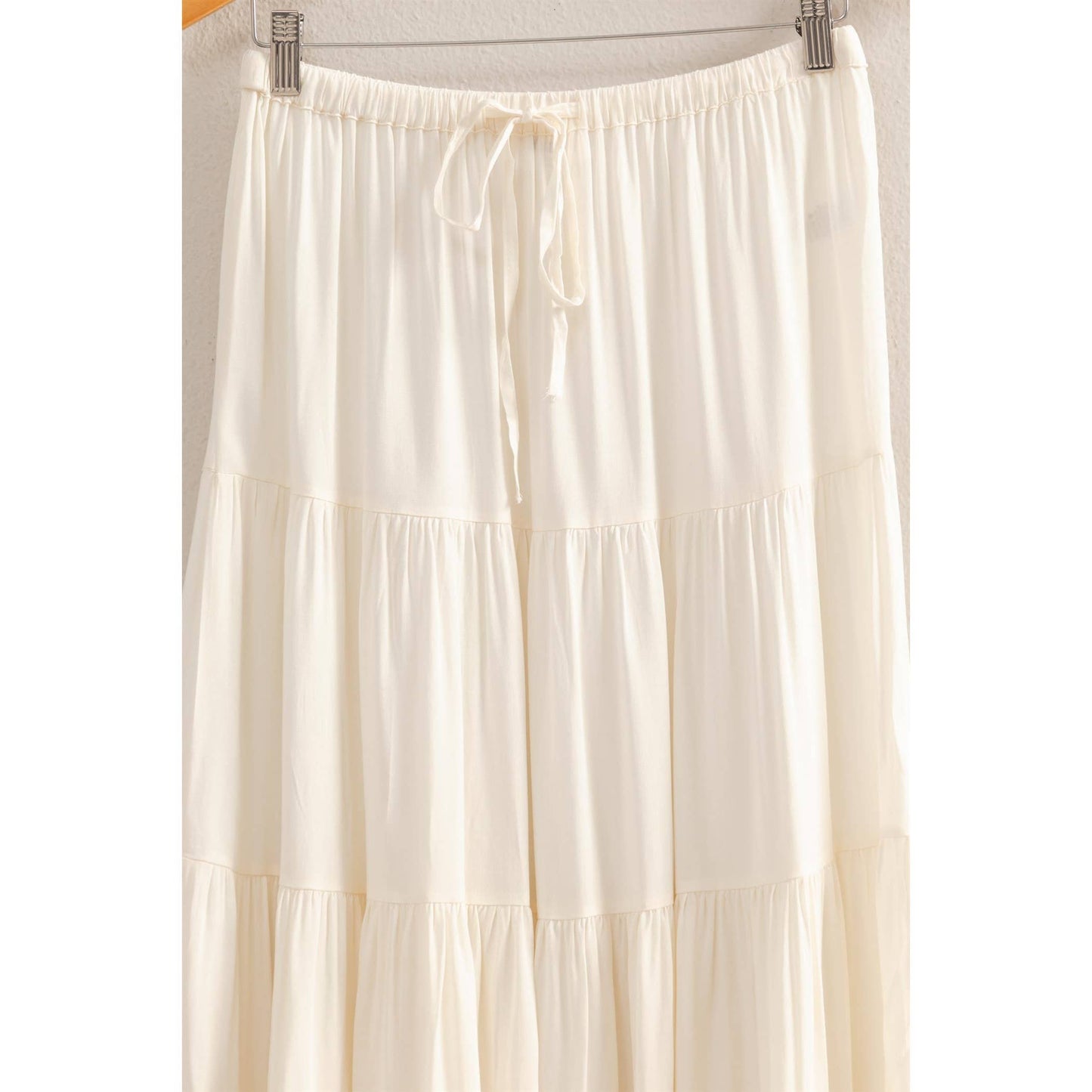 High Waist Tiered Maxi Skirt