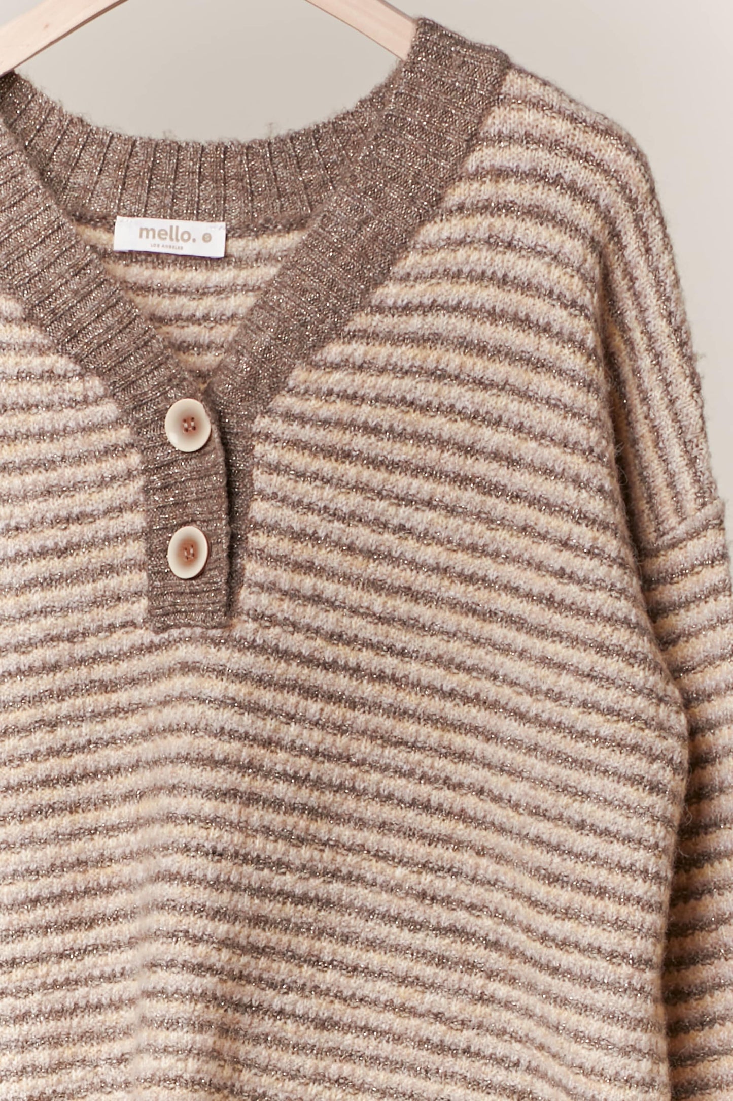 V Neck Stripe Sweater