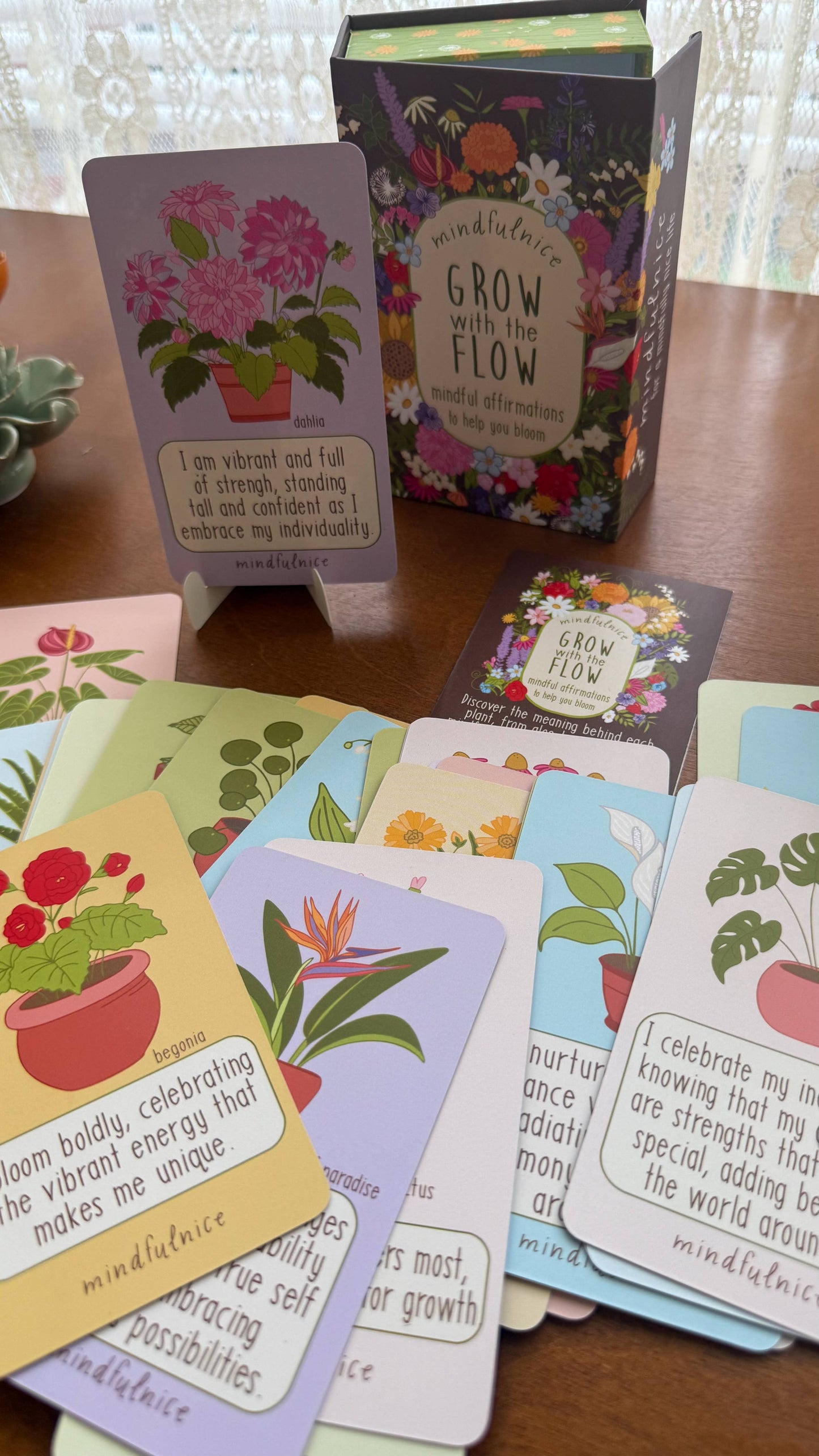 Grow With the Flow Affirmation Cards to Help You Bloom
