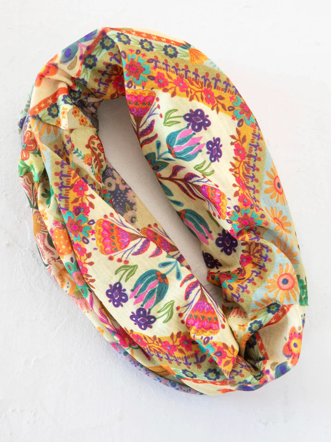 Natural Life Full Boho Bandeau® Headband-Mandala Patchwork Cream