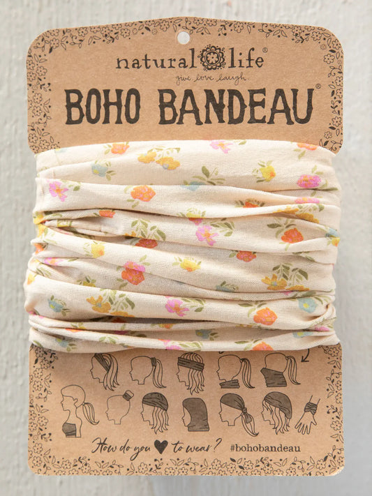 Natural Life Full Boho Bandeau® Headband-Pastel Floral