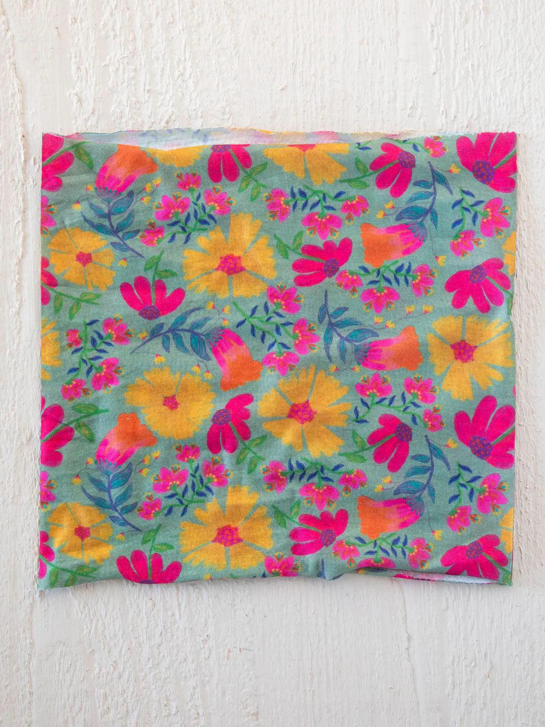 Natural Life Half Boho Bandeau® Headband-Tossed Blue Floral