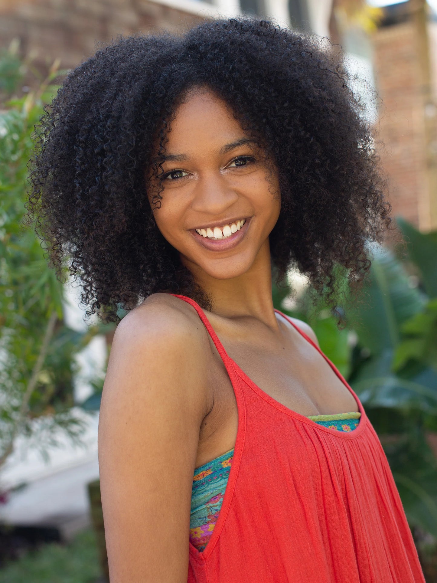 Natural Life Full Boho Bandeau® Headband - Orange Green Border