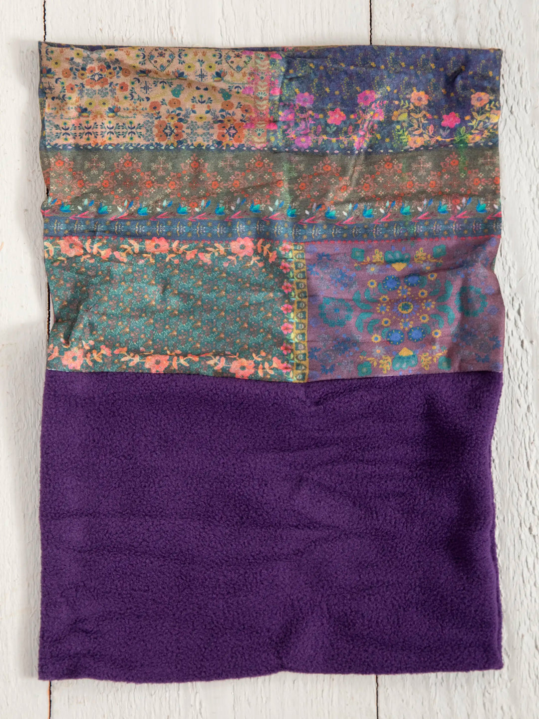 Natural Life Fleece Boho Bandeau® Headband-Vintage Patchwork