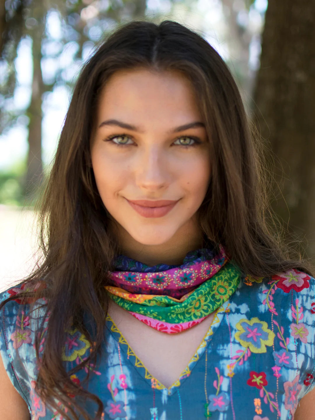 Natural Life Full Boho Bandeau® Headband-Multi Stripe