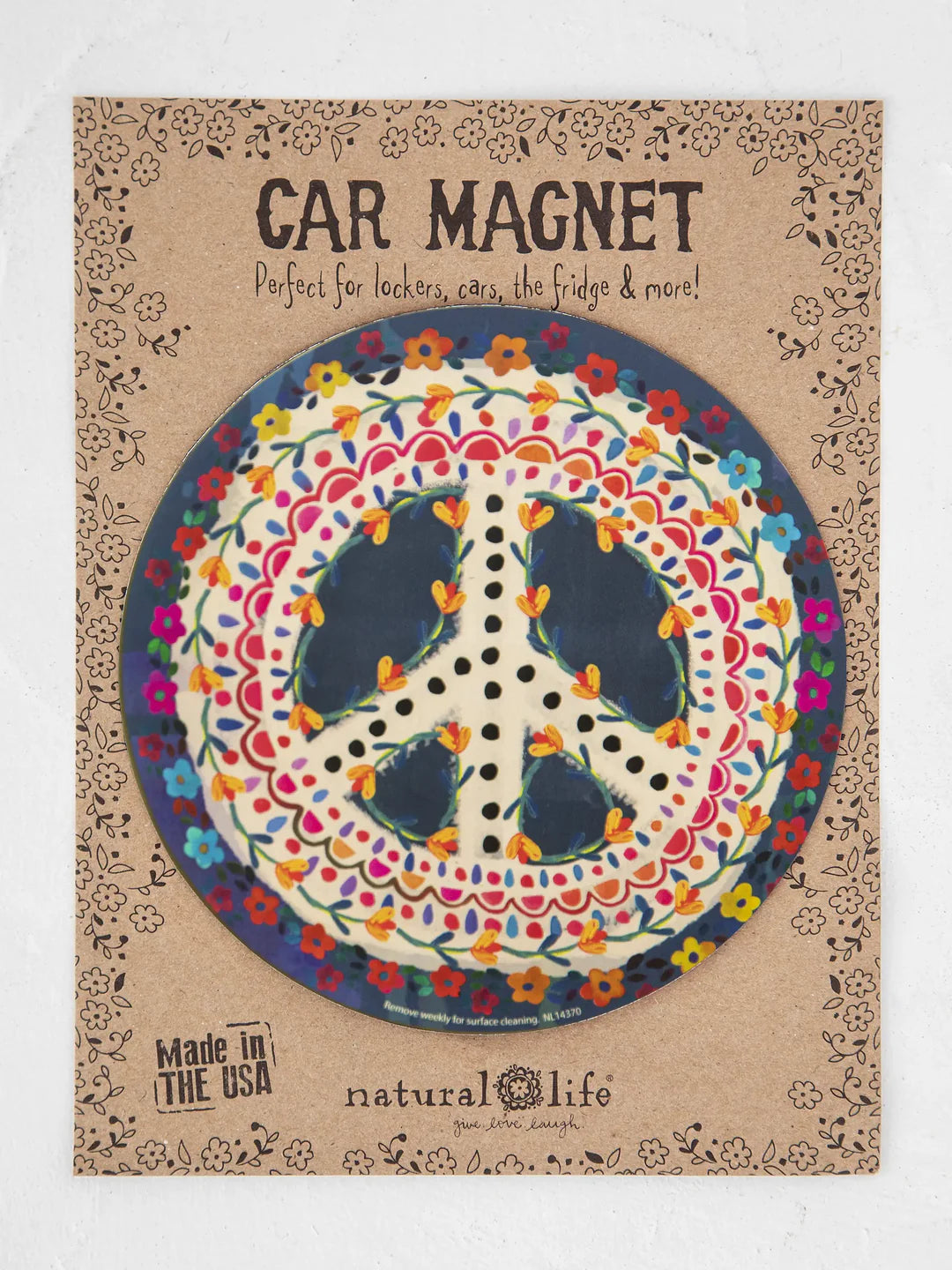 Natural Life Car Magnet-Peace Sign