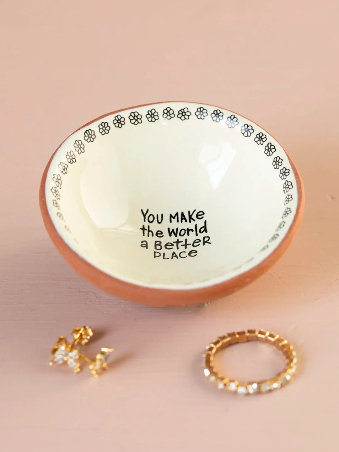Natural Life Tiny Trinket Dish-World Better