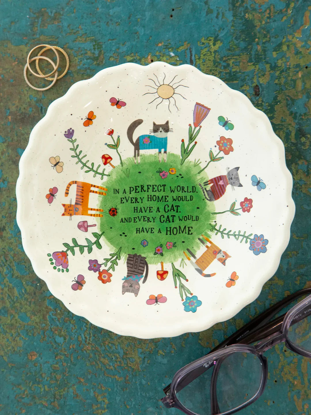 Natural Life Cute Little Bowl-Every Cat Has a Home