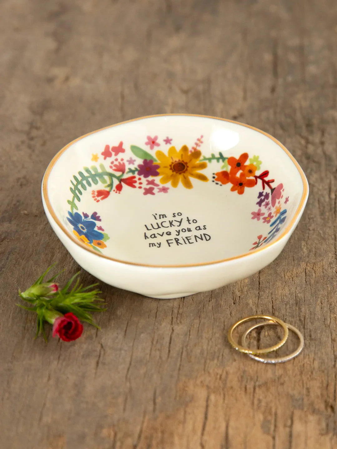 Natural Life Perfect Little Trinket Bowl-Lucky Friend