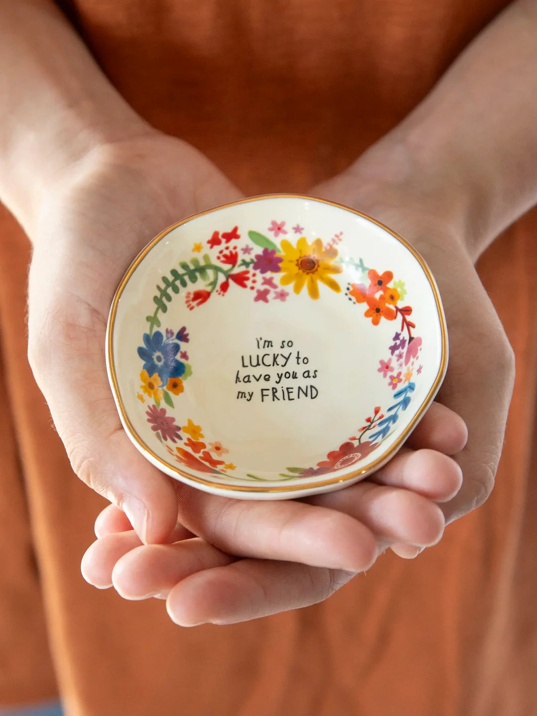 Natural Life Perfect Little Trinket Bowl-Lucky Friend