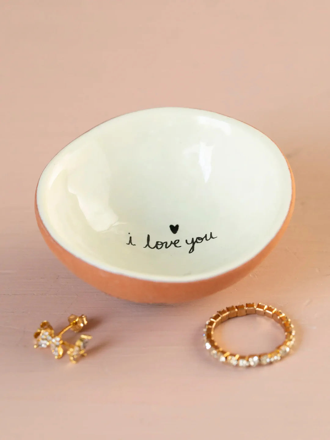 Natural Life Tiny Trinket Dish-I Love You
