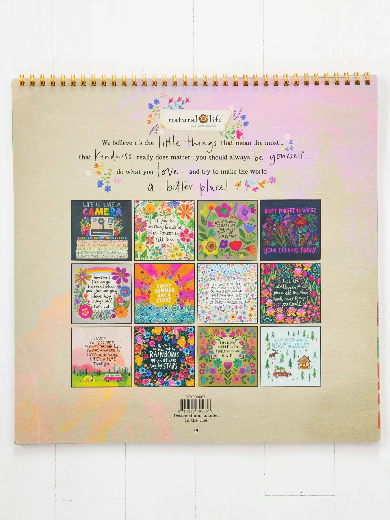 Natural Life 2026 Calendar-Live Happy