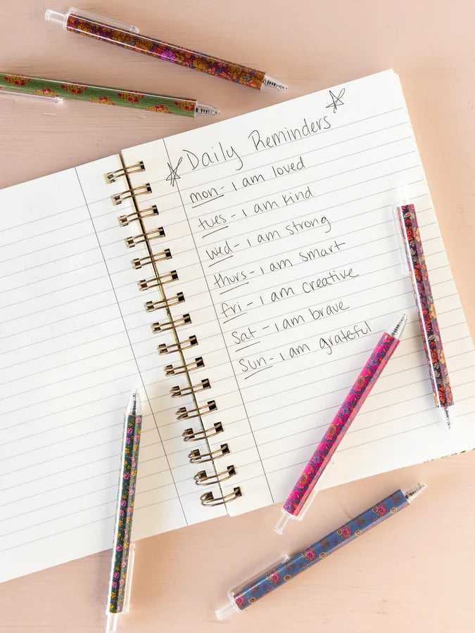 Natural Life Best Gel Pens Ever, Set of 6- Black Ink