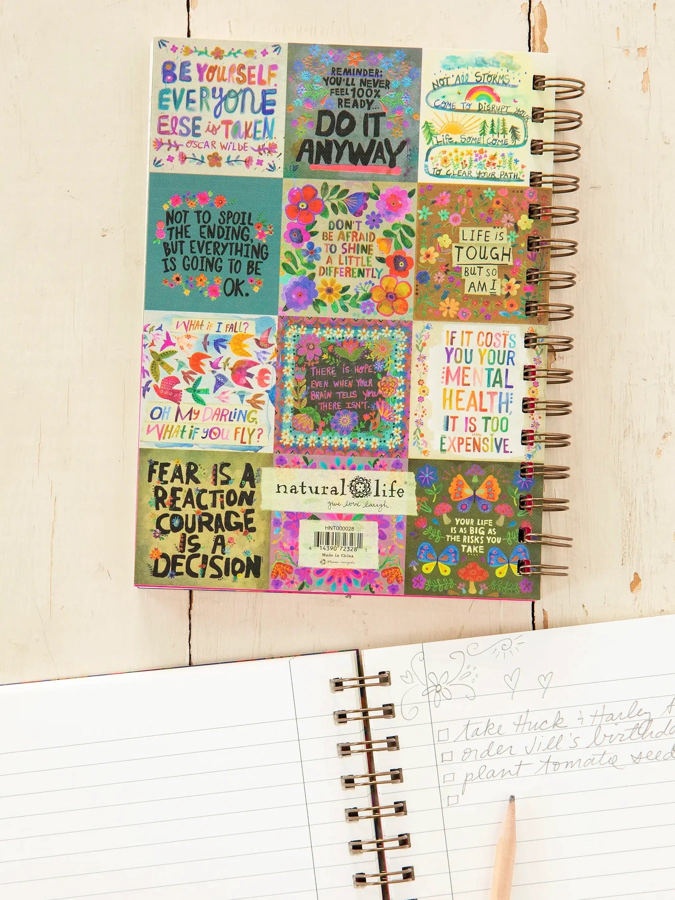 Natural Life Spiral Notebook-Fearless