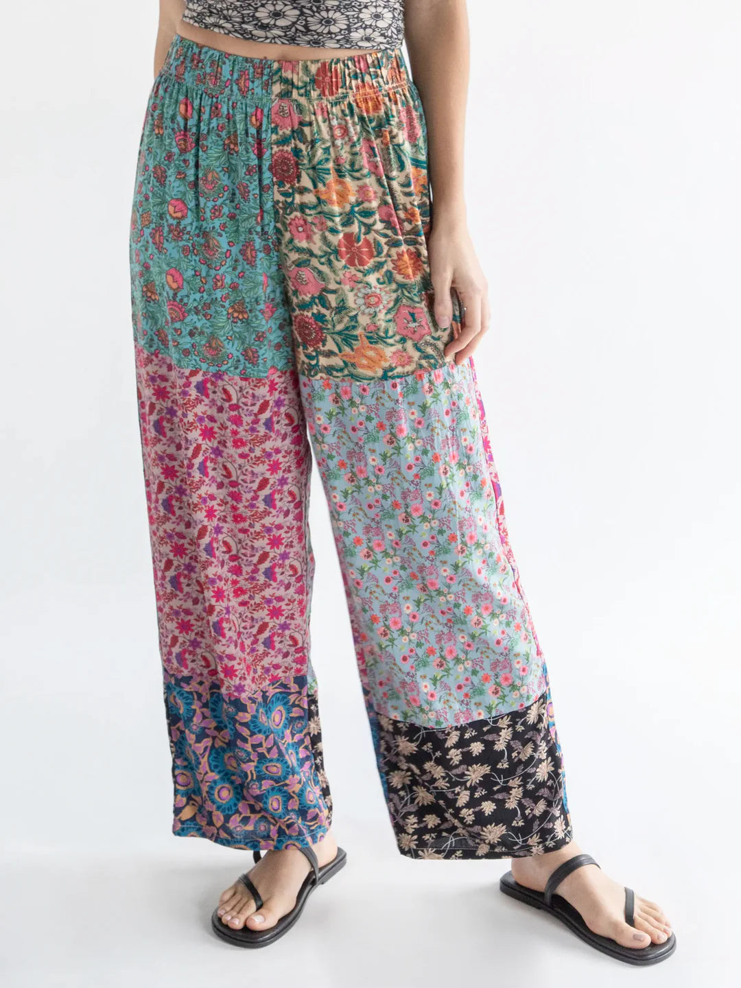 Natural Life Mimi Pant-Multicolored Mixed Floral