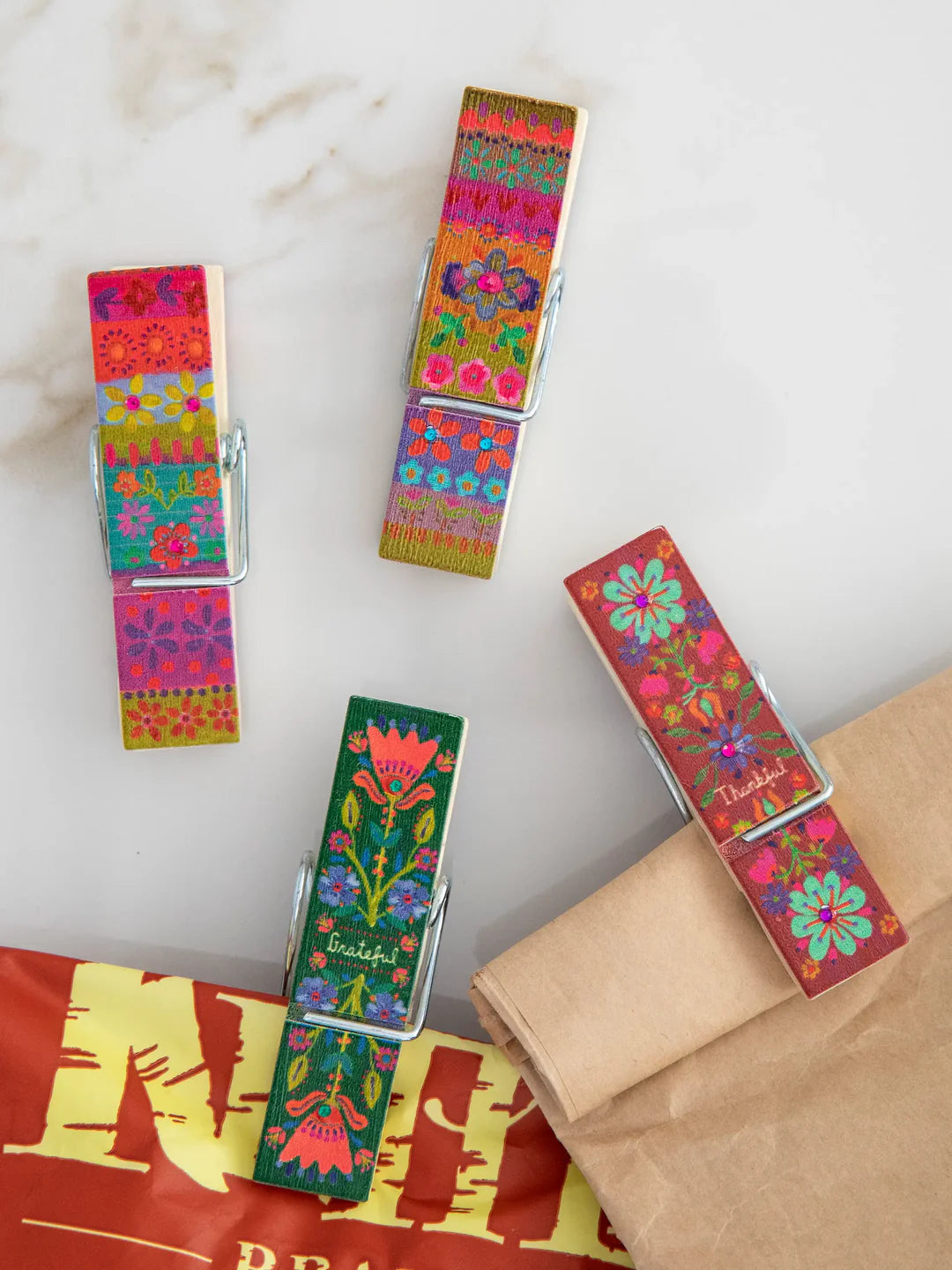 Happy Clips-Thankful, Set of 4
