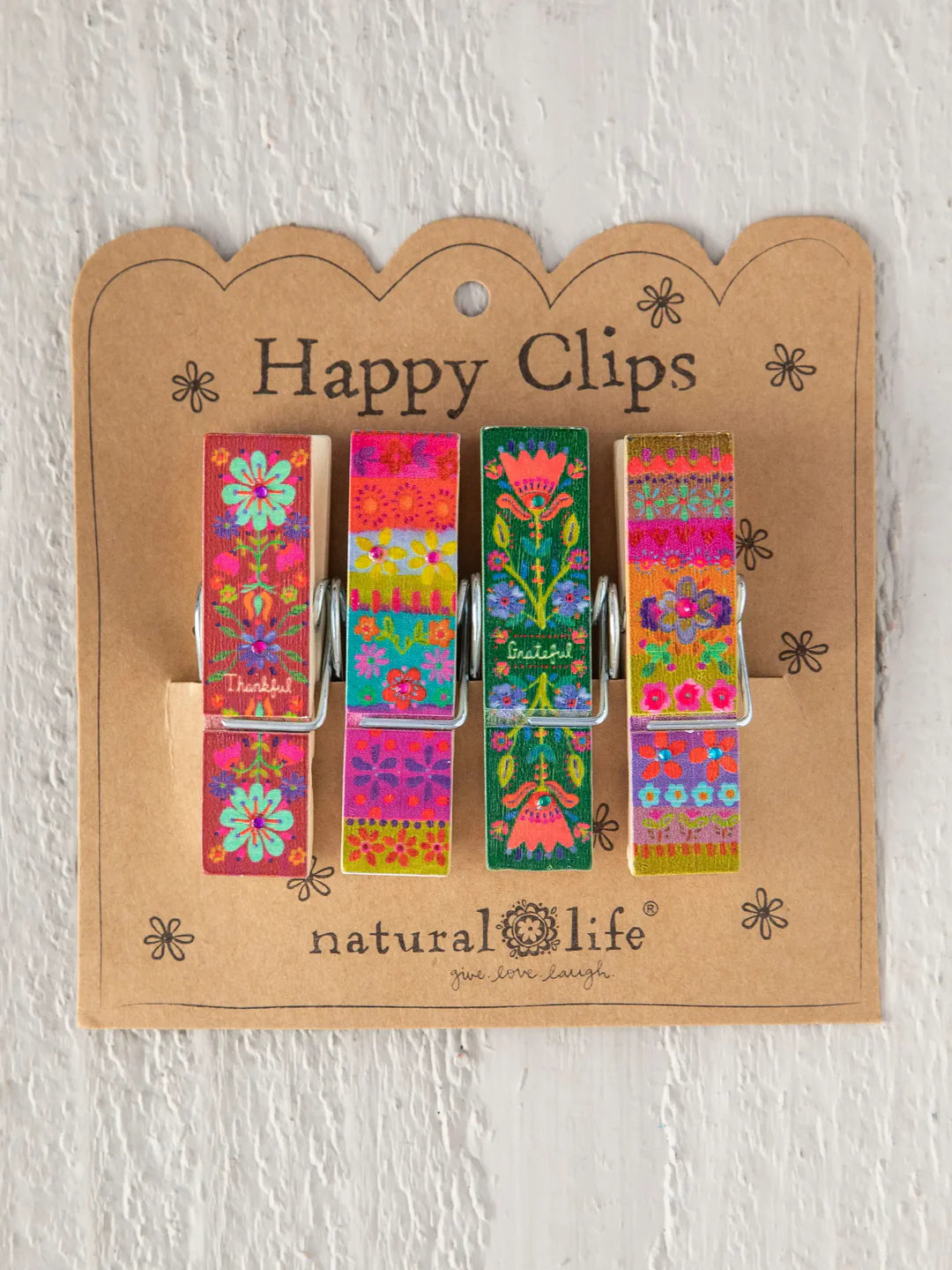 Happy Clips-Thankful, Set of 4