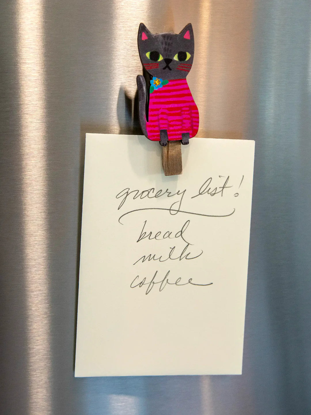 Natural Life Magnet Bag Clips-Cat, Set of 2