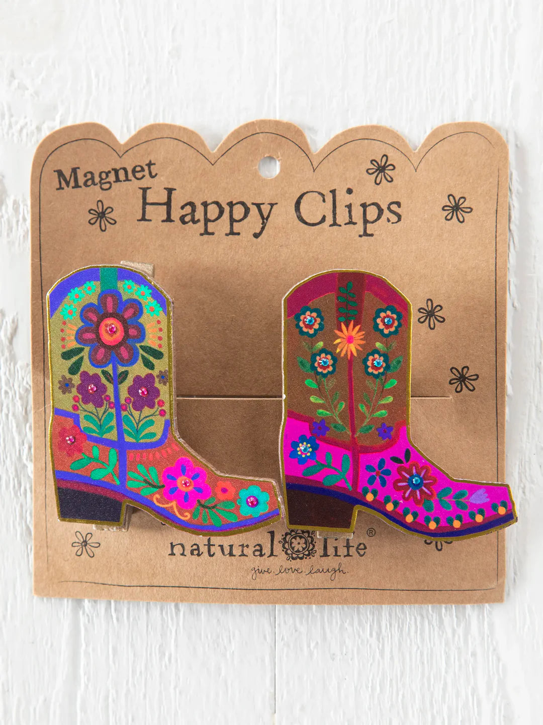 Natural Life Magnet Happy Clips, Set of 2-Boot