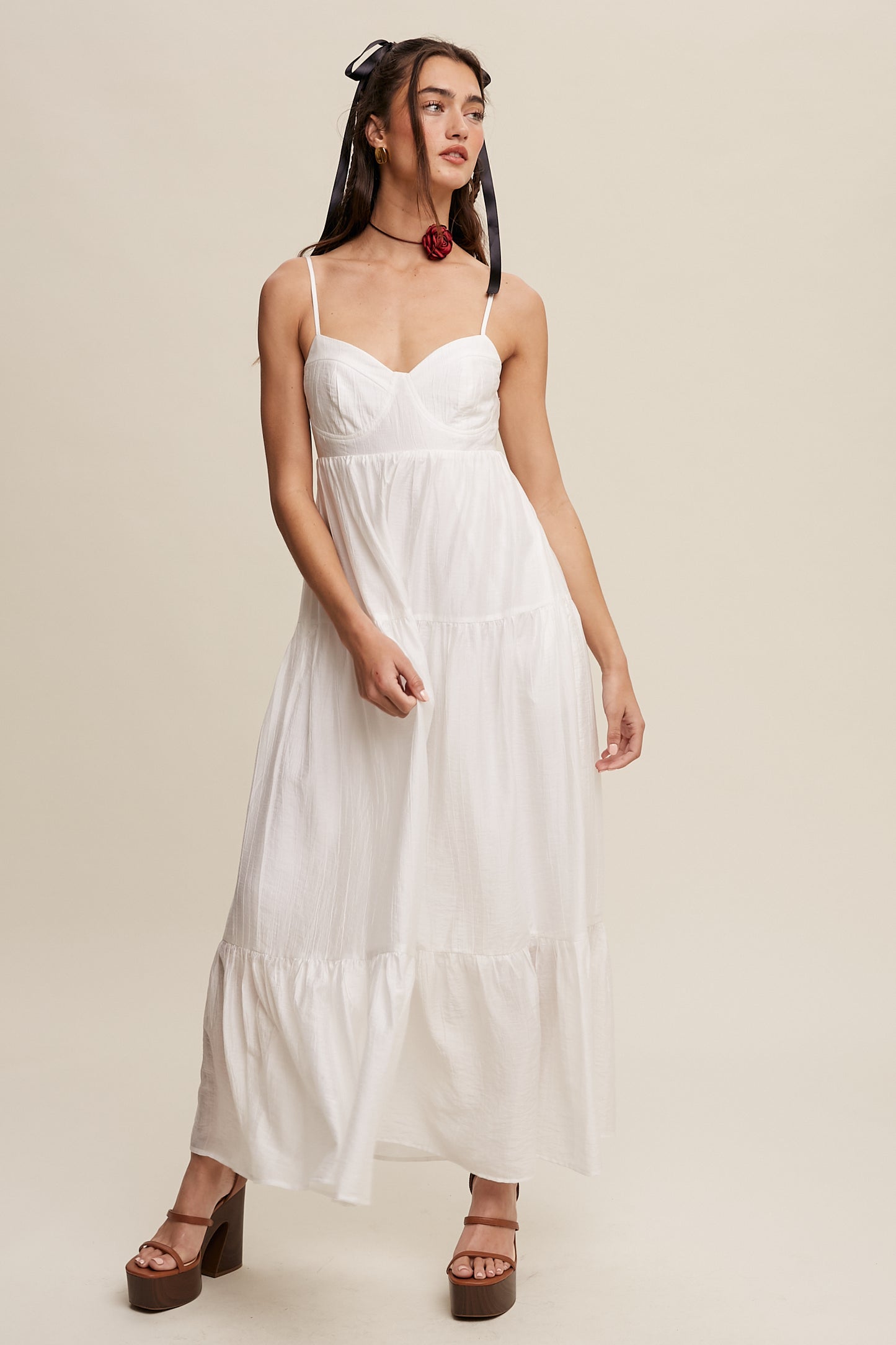 Flowy Romantic Tiered Summer Maxi Dress